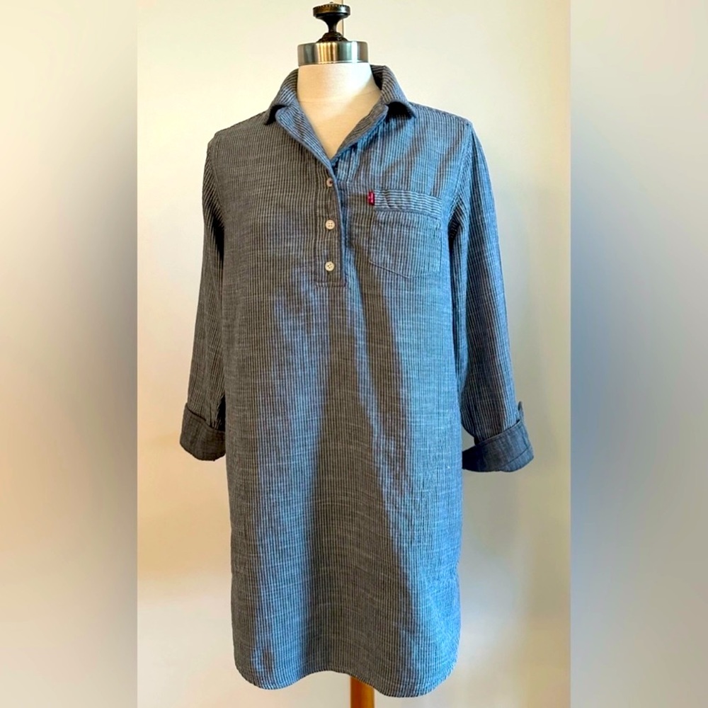 Levi's Striped Nightgown/Tunic Dress - M